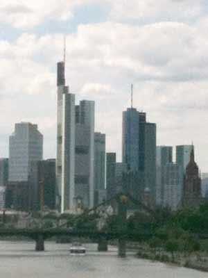 Skyline Aussicht in Frankfurt