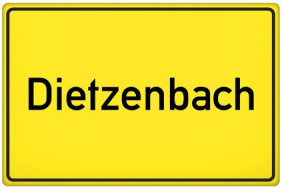 Un letrero de la ciudad de Dietzenbach